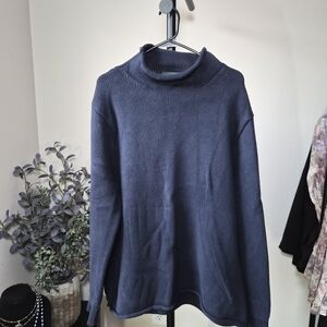 J. Crew Men Deep Blue Knit Sweater
